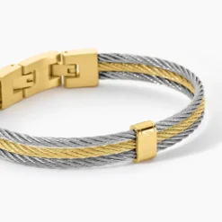Bracelet Jonc Phebus Him Acier Bicolore
