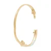 Bracelet Jonc Reyyanae Plaqué Or Jaune Oxyde De Zirconium