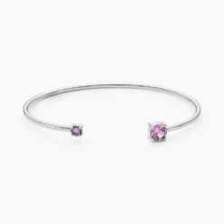 Bracelet Jonc Rio Argent Blanc Oxyde De Zirconium