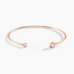 Bracelet Jonc Rio Argent Rose Oxyde De Zirconium