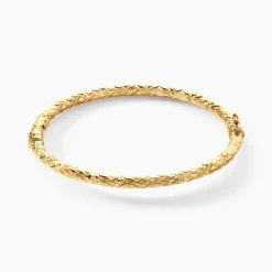 Bracelet Jonc Shiny Diamante Or Jaune