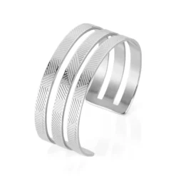 Bracelet Jonc Sirine Acier Blanc