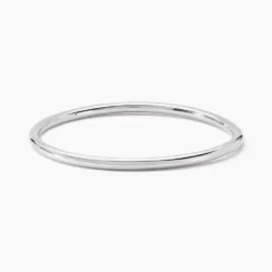 Bracelet Jonc Tabata Argent Blanc