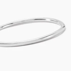 Bracelet Jonc Tabata Argent Blanc