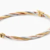 Bracelet Jonc Temani Or Tricolore