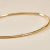 Bracelet Jonc Xylina Fil Rond Lisse Or Jaune