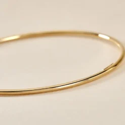 Bracelet Jonc Xylina Fil Rond Lisse Or Jaune