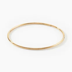 Bracelet Jonc Xylina Fil Rond Lisse Or Jaune
