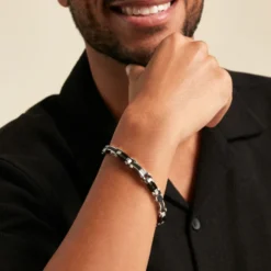 Bracelet Jourdan Aaron Acier Argenté