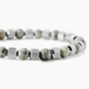 Bracelet Jourdan Acier Blanc Jaspe Africain