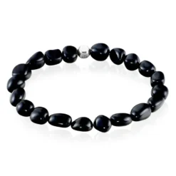 Bracelet Jourdan Boreal Argent Blanc Agate