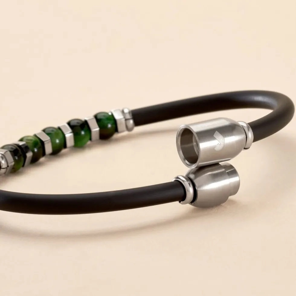 Bracelet Jourdan Caoutchouc Noir