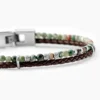 Bracelet Jourdan Cuir De Vache Noir Agate