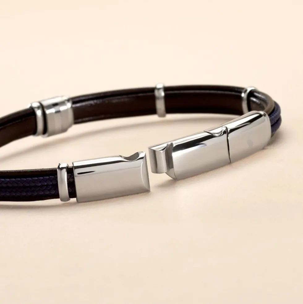 Bracelet Jourdan Cuir Noir