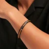 Bracelet Jourdan Damayanti Cuir Noir