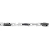 Bracelet Jourdan Homme Black Beal Acier Argente
