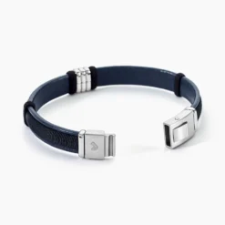 Bracelet Jourdan Orso Cuir Bleu