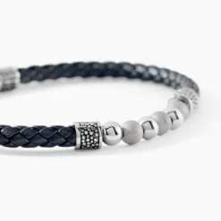 Bracelet Jourdan Pheonix Cuir Noir