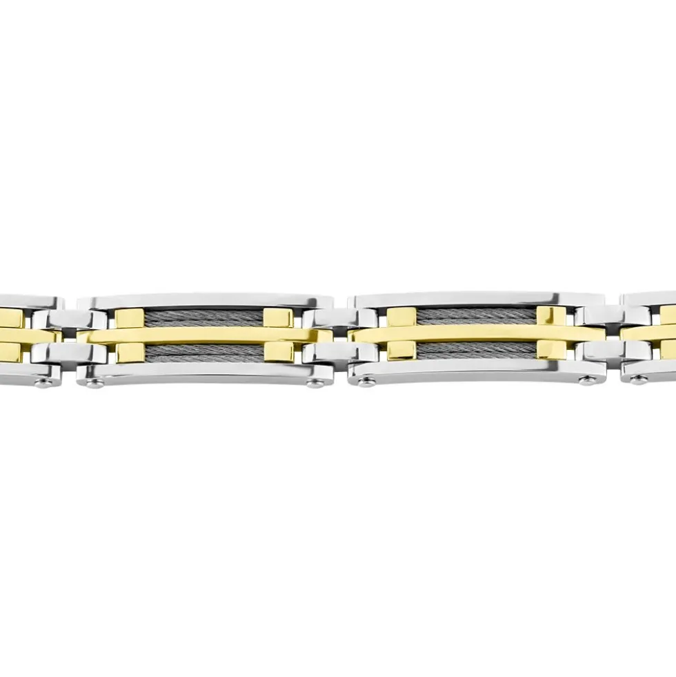Bracelet Jourdan Priam Acier Bicolore