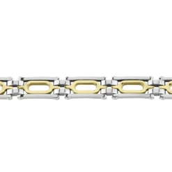 Bracelet Jourdan Wild Acier Blanc Et Jaune