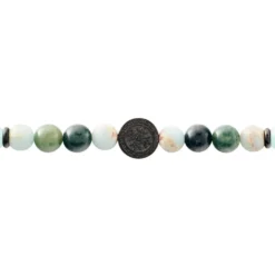 Bracelet Jourdan Yasur Acier Noir Quartz Amazonite