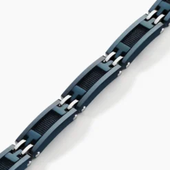 Bracelet Jourdan Zephir Acier Bleu