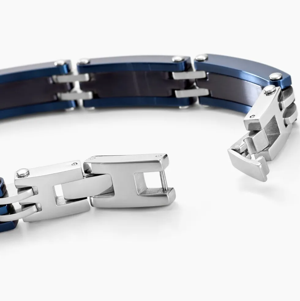 Bracelet Jourdan Zephir Acier Bleu