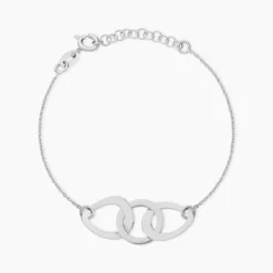 Bracelet Joy Argent Blanc