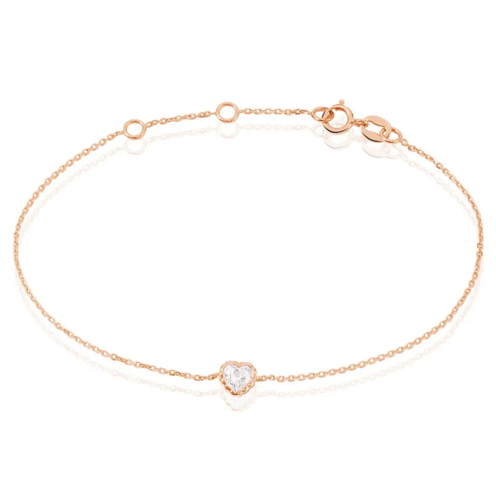 Bracelet Kadidjatou Or Rose Oxyde De Zirconium
