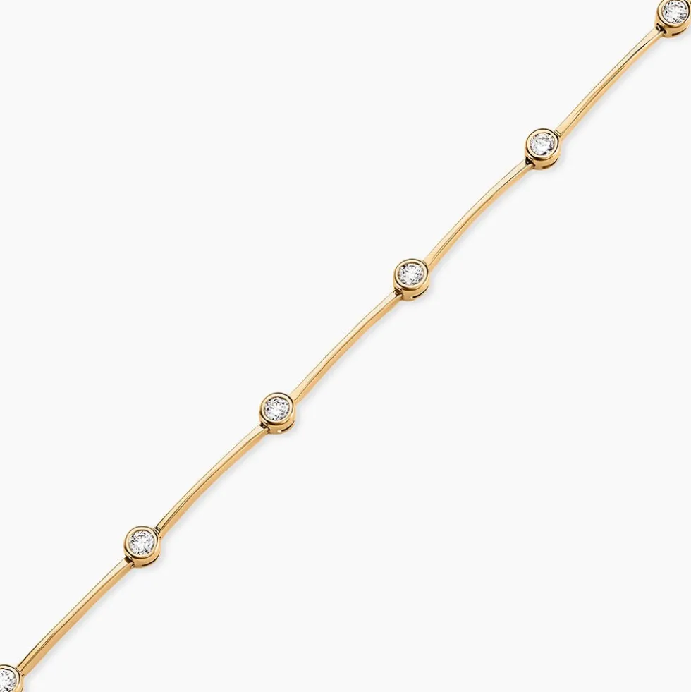 Bracelet Kaelig Plaqué Or Jaune Oxyde De Zirconium