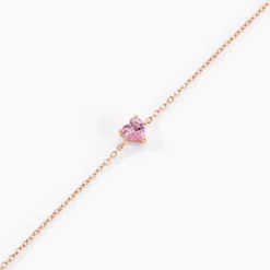 Bracelet Kelvyn Argent Rose Oxyde De Zirconium