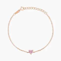 Bracelet Kelvyn Argent Rose Oxyde De Zirconium