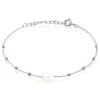 Bracelet Kerri Argent Blanc Perle De Culture Améthyste