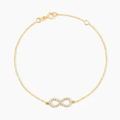 Bracelet Klothilda Or Jaune Oxyde De Zirconium