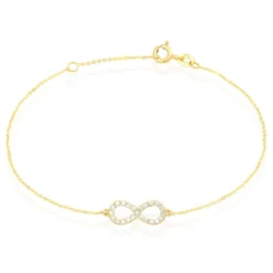 Bracelet Klothilda Or Jaune Oxyde De Zirconium