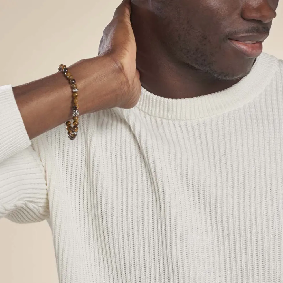 Bracelet Labhras Acier Blanc
