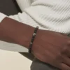 Bracelet Labhras Acier Blanc Agate