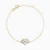 Bracelet Lachina Or Bicolore Oxyde De Zirconium
