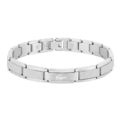 Bracelet Lacoste Stencil Acier Blanc