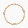 Bracelet Lamyae Plaqué Or Jaune Oxyde De Zirconium