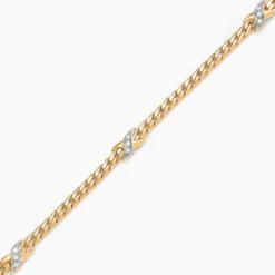 Bracelet Lamyae Plaqué Or Jaune Oxyde De Zirconium
