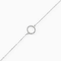 Bracelet Lim Or Blanc Oxyde De Zirconium
