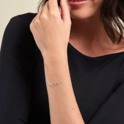 Bracelet Lirael Argent Blanc