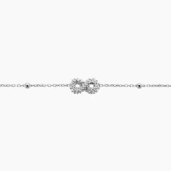 Bracelet Lizéa Argent Blanc