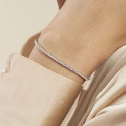 Bracelet Lou-anne Argent Blanc Oxydes De Zirconium