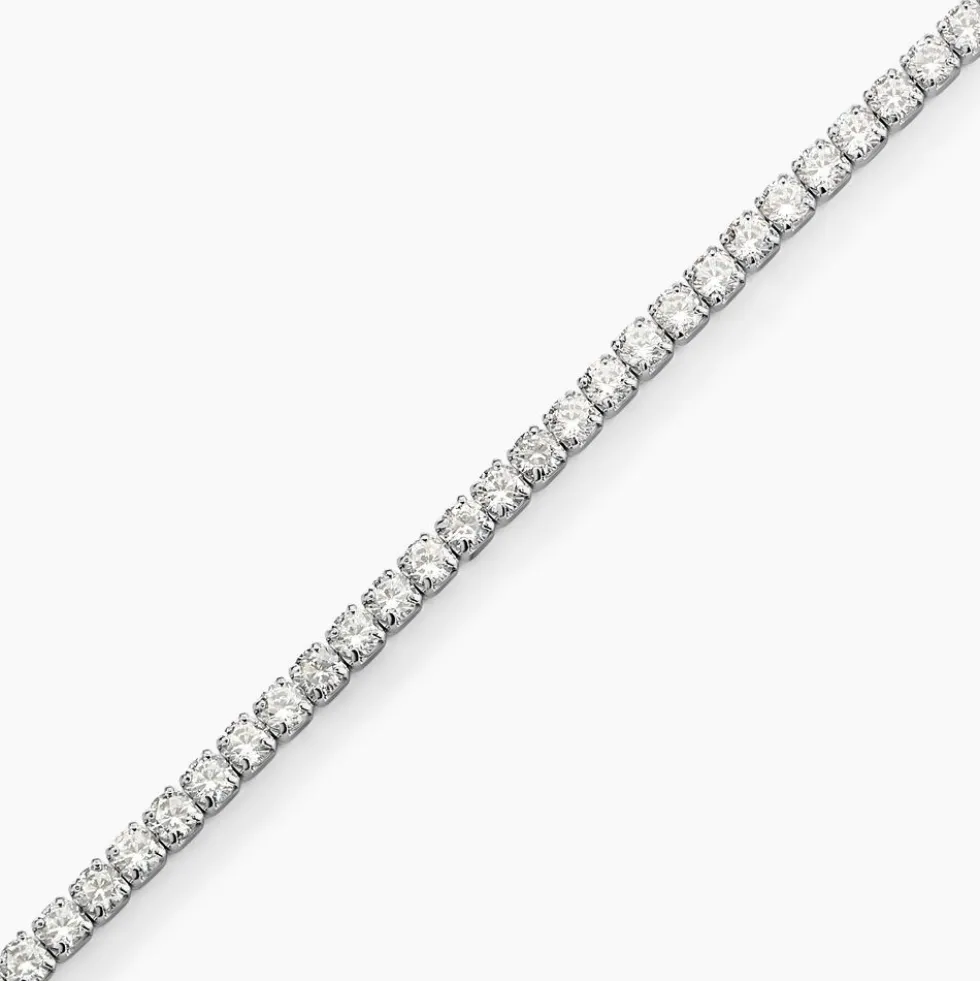 Bracelet Lou-anne Argent Blanc Oxyde De Zirconium Blanc