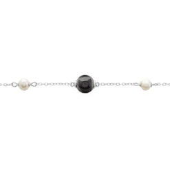Bracelet Lucia Cera Argent Blanc Perle De Culture Et Céramique