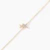 Bracelet Lumiere Or Jaune Oxyde De Zirconium