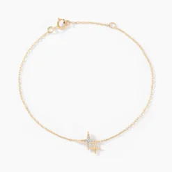 Bracelet Lumiere Or Jaune Oxyde De Zirconium