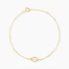 Bracelet Luminea Or Jaune Nacre Oxyde De Zirconium